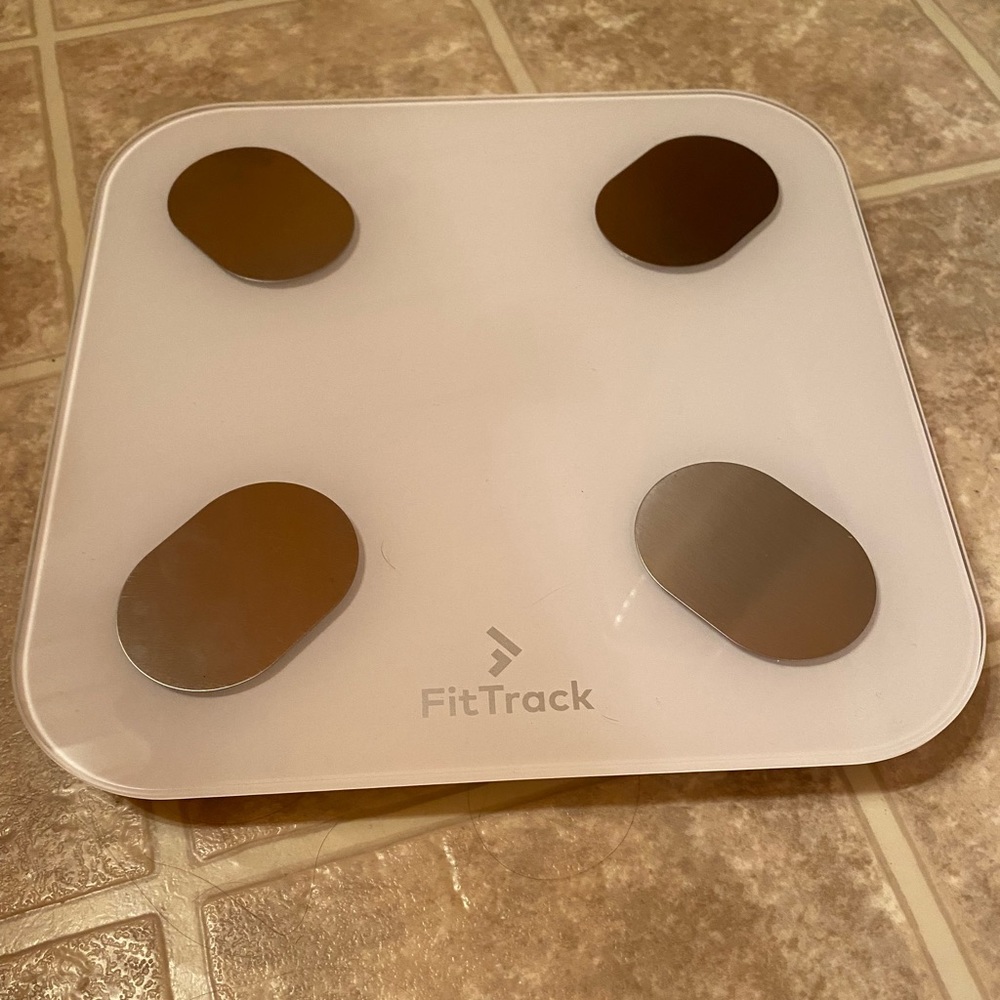 FitTrack Bluetooth Body Composition Digital Scale White